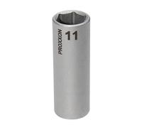Proxxon 23 777 Vaso Largos de 1/4" para Pernos Roscados muy Salientes, Tamaño 11mm, Longitud Total 50mm