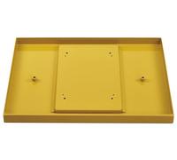Proxxon Bandeja colectora de virutas (largo x ancho x alto 388 x 308 x 24 mm, color amarillo, para microfresadoras MF 70, fresadoras finas FF 230 y FF 250/BL) 24116