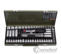 PROXXON Compacto Juego de Llaves Zócalo 3/8" 65-tlg. Trinquete Vasos Bits Tx Hx