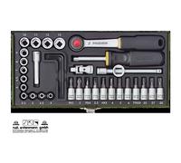 Proxxon Feinmechaniker-Satz Con 1/4" -ratsche, 36-teilig No 23080