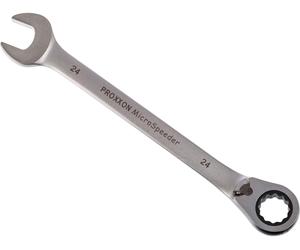 Proxxon Llave de boca y anillo MicroSpeeder con cambio de palanca gris 24 mm