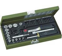 PROXXON 23 070 2223070-Estuche 1/4" 39 pcs, Multicolor, 10.2 cm
