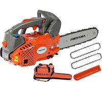 PROYAMA Motosierra pequeña de 26 cc con mango superior de 2 ciclos de 12 pulgadas a gasolina inalámbrica de mano para cortar madera de árbol con 2 cadenas (12 pulgadas)