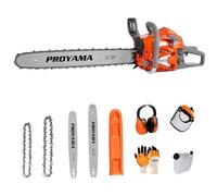 PROYAMA PCS68 - Motosierra a gas, 68 cc, potente motosierra de 2 ciclos, barra guía de 20 pulgadas y 24 pulgadas, motosierra inalámbrica para exteriores, máquina de corte de madera de gasolina para