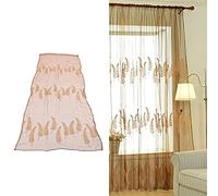 Proyección de Ventana, Patrón de Bordado de Lavanda, Cortina de Flores para Boda Familiar, Fiesta, Restaurante, Hotel