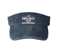 Proyecto 2026: Salvemos La Democracia. Luchemos contra La Oligarquía. Visera Deportiva Gorra Visor Superior Vacía Unisex Visera Sombrero para Tenis Playa Correr