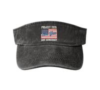 Proyecto 2026: Vota Azul, Salva La Democracia Visera Deportiva Sombrero Abierto Protección UV Superior Vacía Visera Sombrero para Ciclismo Mujer Adultos