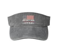 Proyecto 2026: Vota Azul, Salva La Democracia Visera Deportiva Viseras Protección UV Ligera Visera Sombrero para Adultos Golf Beisbol