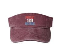 Proyecto 2026: Vota Azul, Salva La Democracia Visera Sombrero Gorras Deportivas Superior Vacía Protección UV Visera Deportiva para Pesca Correr Golf