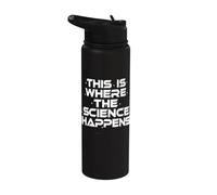 Proyecto Ave María Aquí Es Donde Sucede La Ciencia Stainless Steel Insulated Water Bottle