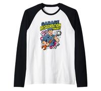 Proyecto de restauración de Garaje Humor Auto Classic Car Entusiasta Camiseta Manga Raglan