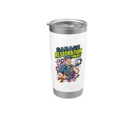Proyecto de restauración de garaje Humor Auto Classic Car Entusiasta Vaso térmico de acero inoxidable de doble pared