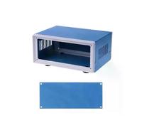 Proyecto electrónico de metal para caja de conexiones azul CASE, carcasa de alimentación DIY, duradera