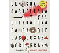 Proyecto: Para que las cosas ocurran - Lengua Castellana y Literatura 1 - 9788414034651 (SIN COLECCION)