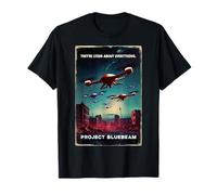 Proyecto Vintage Bluebeam UFO Conspiración Gran Reinicio Camiseta