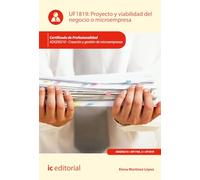 Proyecto y viabilidad del negocio o microempresa. ADGD0210 - Creación y gestión de microempresas