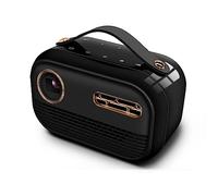 Proyector 1400 Lúmenes Full HD 1080P, 5G WiFi Bluetooth 4K 3D Mini Proyector, Proyector Portátil para Teléfono con Sincronización de Batería, Proyectores Cine en Casa para Android