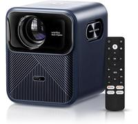 Proyector 4K【Android TV/Netflix Oficial/16W Altavoces 】 900 ANSI 1080P Nativo Full HD, WiFi Bluetooth, Control de Voz, Auto Focus/Keystone, Cine en Casa Smart Proyector para Movil