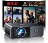 Proyector 4K【App Oficial Integrada/Dolby】 1000ANSI Smart Proyector Compatible con Netflix AI Auto Auto/Keystone, Proyector1080P Nativo WiFi 6 Bidireccional BT5.2 Zoom 50% para Cine en Casa/Exterior