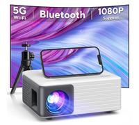Proyector 4K [Apps Integrada & Auto Focus/Keystone] 2025 Upgraded AKIYO O4 Proyector Portátil 20000 Lumen con Android TV y Dual Control, con WiFi6 Bluetooth5.4 Zoom 50%, Cine en Casa para HDMI/USB/PS5