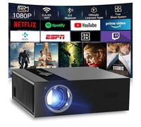 Proyector 4K【Google TV/Official Apps/Auto Focus/Keystone】 Proyector Portatil App Integrada 1080P FHD Nativo,WiFi 6 & Bluetooth SmartProyector para Movil/Exterior/Cine en Casa/Techo