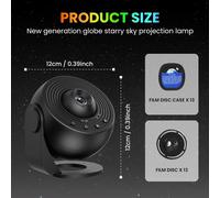 Proyector 4K HD 2025 PRO - Lámpara Proyector de Galaxia y con 13 Tarjetas de Película, Lámpara de Mesa con Enchufe, Ideal para Cine en Casa, Habitación, Educación Astronómica y Temático Espacial