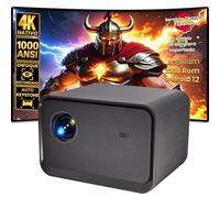 Proyector 4k Nativo 3840 x 2160, Seelumen 811, Luminosidad 1.000 ANSI Contraste 50.000:1 Android 12, Audio 20W con Subwoofer, WiFi, Bluetooth, Enfoque motorizado, Zoom, 4GB RAM y 32GB ROM