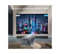 Proyector A10 4K 1080P 200 ANSI para Android 13, WiFi 6, BT 5.5, Enfoque Automático, Portátil, para Cine en Casa y Exteriores, Enchufe Europeo