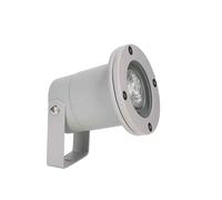 Proyector aluminio color gris serie post 9.8cm