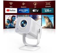 Proyector【App Integrada & Auto Keystone】Android 13, Proyector Portátil 4K/1080P Soporte Tiro Corto WiFi 6 Bluetooth 5.4 con Rotación de 270°, TOPTRO MiniProyector Cine en Casa/Exterior para Móvil/USB