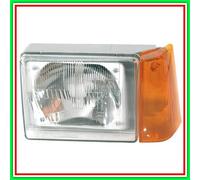 Proyector Asimétrico Derecho H5 Eléctrico Sin Motor Con Luz Naranja Fiat
