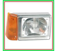 Proyector Asimétrico Izquierdo H5 Eléctrico Sin Motor Con Luz Naranja Fia