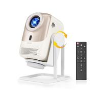 Proyector【Auto Focus/Keystone & 360° de Rotación】 Smart Projector Portátil con Android OS, 4K Soporte,1080P Nativo,450 ANSI WiFi 6 Bluetooth 5.2, Proyector Cine en Casa para iOS/Android/PS5/USB/HDMI