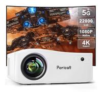 Proyector Bluetooth WiFi 5G, proyector de películas nativo 1080P actualizado 2025 para exteriores con pantalla de 220 pulgadas, proyector de video de cine en casa 380 ASIN, compatible con 4K