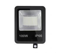 Proyector c/sensor olivino 100w 6500k negro 9000lm led sm ip66 39,5x