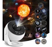Proyector cielo estrella planetario proyector, proyector galaxia con 13 discos de película, luz nocturna, proyector de ajuste de rotación de 360°para dormitorio, techo, regalos para niños y adultos