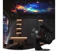 Proyector cielo estrellado, proyector galaxia con luz galaxia y dos modos de funcionamiento con luz nocturna colorida, alta resolución para relajarse y entretenimiento