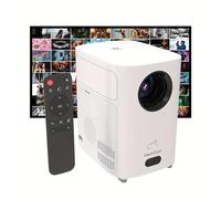 Proyector con WiFi e inalámbrico, VenirCool Native 720P, compatible con proyector de decodificación 4K, proyector portátil de películas al aire libre para cine en casa, mini proyector compatible con