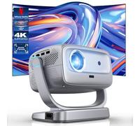 Proyector con WiFi y Bluetooth portátil al aire última intervensión: [enfoque automático y Keystone/soporte de 360°] Smart TV 4K proyector de películas con aplicaciones con licencia de Netflix 50%