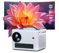 Proyector con WiFi y Bluetooth, proyector nativo 1080P 4K compatible con proyector de películas portátil Keystone vertical automático, compatible con teléfono/portátil/TV Stick
