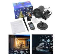 Proyector Copos Nieve | Rotación 360° Luces Proyector Nieve - Lámpara Decoración Exterior Interior Invierno Jardín Navidad