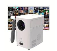 Proyector de alcance corto 500 ANSI nativo 720P, compatible con decodificación 4K con WiFi e inalámbrico, proyector inteligente Keystone de enfoque eléctrico para audio HIFI, cine en casa, películas