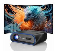 Proyector de alto brillo 1580 ANSI, HDR10+, soporte 4K, WiFi6 y Bluetooth, Smart Android TV con aplicaciones, HDMI/USB, para ver la luz del día, juegos de retraso de entrada baja, dormitorio