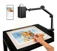 Proyector de arte para trazar y dibujar, WiFi 5G y control web sin aplicaciones, proyector digital de bocetos con soporte estable para artistas, decoración de galletas, compatible con iOS/Android