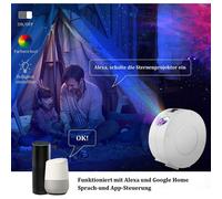 Proyector de cielo estrellado Master, silencioso, estrellas y nebulosas giratorias de alta resolución para una decoración de habitación