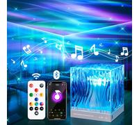 Proyector de cielo estrellado para niños, 18 modos de iluminación, proyector de aurora boreal galaxia, 15 ruidos nocturnos blancos, proyector de cielo estrellado, lámpara de océano Bluetooth