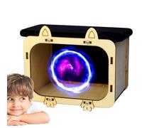 Proyector de cine telefónico: soporte de teatro de madera, pantalla de holograma 3D, visualización | Experiencia de teléfono inteligente para presentaciones comerciales, configuración del producto