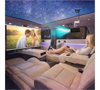 Proyector de coche, mini proyector portátil para exteriores con pantalla de 30 pies (16:9), soporta 4K HD, ideal para coche, viajes y noches de cine al aire libre