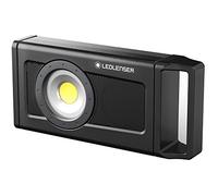 Proyector de construcción LED Ledlenser iF4R music, recargable, inalámbrico, IP54, 2500 lúmenes, altavoz Bluetooth, soporte flexible con imán, soporte para trípode, luz de proyector
