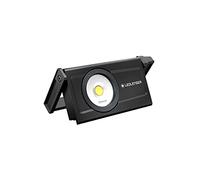 Proyector de construcción LED Ledlenser iF8R, recargable, batería de litio, inalámbrico, IP54, 4500 lúmenes, control por Bluetooth, soporte flexible con imán, soporte para trípode, batería externa USB